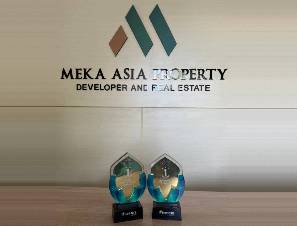 Penghargaan Bank NTB Syariah kepada PT. Meka Asia Properti pada tahun 2022